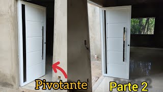 como fazer porta pivotante de ferro [upl. by Bandur14]