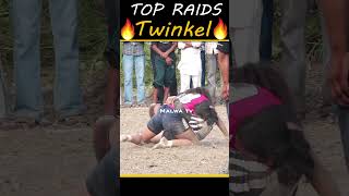 Twinkel 💪  TOP RAIDS  kabaddilover kabbadishorts kabbadicup girlskabaddi twinkle [upl. by Assennej]