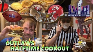 Super Bowl LVIII Halftime Cookout PBJ Bacon Burger ft RobbieP2s apron Cartman Bully Dunk Judge [upl. by Egroeg]