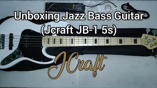 Unboxing Jazz Bass Guitar JCRAFT JB1 5s jcraftjb1 unboxing tugtugantv fypシ [upl. by Ikuy]