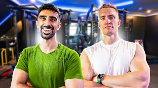 I Trained Vikkstar In His Home Gym [upl. by Airbmak]