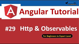 Http amp Observables in angular  Use of HttpClient amp Observables  RxJs  P29 Angular Tutorial [upl. by Olag]