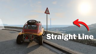 Doing the HARDEST straight line CHALLANGE in BeamNG DRIVE [upl. by Sherwood693]