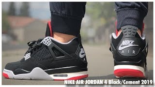 Air Jordan 4 Bred 2019  Review [upl. by Euqinimod80]