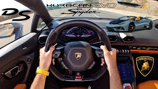 Lamborghini Huracan Evo Spyder POV Review amp Drive  The Perfect Summer Supercar [upl. by Anelra]