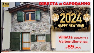 NON PIÙ DISPONIBILE DIRETTA di CAPODANNO Villetta cieloterra a Valbondione [upl. by Yslehc]