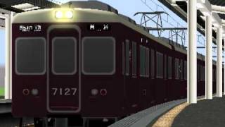 RailSim阪急7000発車 [upl. by Dotti625]