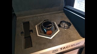 【買陀飛輪送智能錶】TAG Heuer泰格豪雅Carrera Heuer 02陀飛輪計時腕錶  Connected Modular 45智能腕錶 [upl. by Atarman]