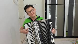 2  La Cumparsita tango dance Gerardo Matos Rodriguez Accordion 手風琴 Akkordeon Accordéon [upl. by Lilhak]