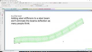 Adding Steel Stiffeners to a Steel Beam in Staad Pro [upl. by Elayor]