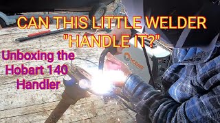 Mig Welding 1 4 inch steel with Lincoln 140 HD Welder [upl. by Dougald]