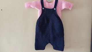 tuto tricot salopette bébé 36 mois [upl. by Eremehc]