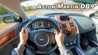 2005 Aston Martin DB9  Monster V12 GT on a Budget POV Binaural Audio [upl. by Corabella]