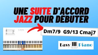 Une suite daccord JAZZ pour improviser des heures II V I [upl. by Miza]