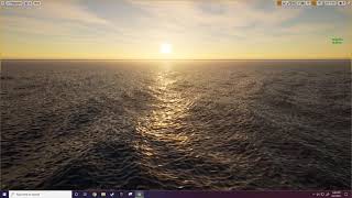 UE4 Gerstner Wave Sunset [upl. by Ardnassela]