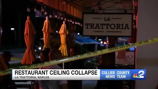 9 injured in roof collapse at La Trattoria restaurant on 5th Ave S in Naples [upl. by Cosimo]