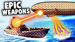 Zeppelin AIRSHIP vs US BATTLESHIP and Epic NEW WEAPONS Forts Update Gameplay [upl. by Tella417]