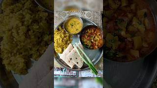 Super Tasty and Healthy Lunch Thali😋 foodie indianfood vegetarian 2024 homemade healthy short [upl. by Enyr951]