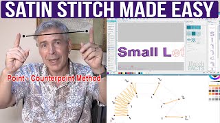 The Satin Stitch Made Easy Digitizing Blocks  Beginners Embroidery Digitizing Tutorial [upl. by Lubeck]