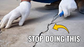 How to Fix Cracks in My Concrete A DIY Guide [upl. by Gnoud]