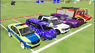 TRANSPORTING COLOR CHEVROLET DACIA AUDI DACIA CHEVROLET INTO GARAGES FS22 [upl. by Lida]