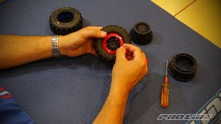 ProLine HOWTO Mount Short Course BeadLoc Wheels [upl. by Harrak692]