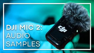 DJI Mic 2 NoiseCanceling Microphone Quality Test [upl. by Letnahc]