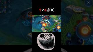 1v4 🗿💀 with leomord🔥  mobilelegends mlbbshorts  maniacytshorts shorts [upl. by Einalem190]