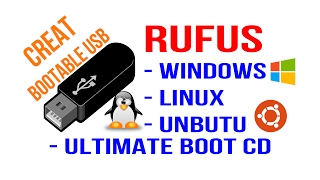 Creating bootable USB by using RUFUS  Windows XP 7 8 81 10 Linux Unbutu Slackware [upl. by Pearse174]