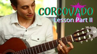 Corcovado Quiet Nights Tom Jobim GetzGilberto version  Guitar Lesson  Bossa Nova Chords  Pt 2 [upl. by Iana639]