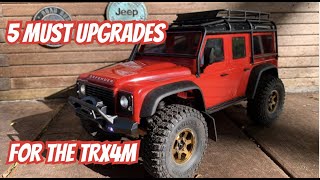 5 Must Upgrades For The Traxxas Trx4m [upl. by Annaear]