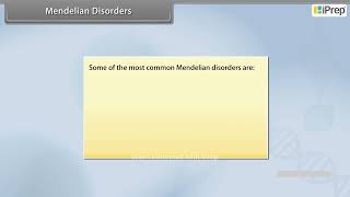 Mendelian Disorders II  Principles of Inheritance and Variation  Biology  Class 12th iPrep [upl. by Mcclenaghan657]