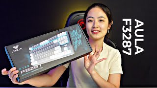 Aula Indonesia makin gantengganteng keyboardnya  Review Keyboard Gaming Aula F3287 TKL [upl. by Iuq]