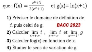 Analyse Correction Bacc 2023💡📚 [upl. by Zingg]