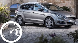 Ford SMax 20 TDCI AWD PowerShift acceleration 0100 kmh 0200 kmh top speed  1001cars [upl. by Nelly]