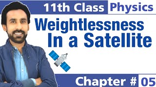 Weightlessness in Satellite and Gravity Free System  11th Class Physics  Chapter 5 [upl. by Atiuqes136]