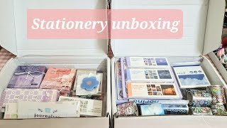 Aesthetic and cute stationery unboxing from india Huge journalsay japanese stationery haul Part 1 [upl. by Poole]