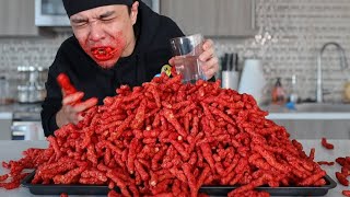 10000 Calorie FLAMIN HOT CHEETOS Challenge [upl. by Llydnek]