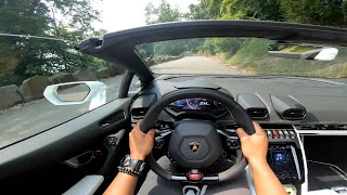 LAMBORGHINI HURACAN EVO SPYDER POV TEST DRIVE amp PHOTOSHOOT [upl. by Idas]