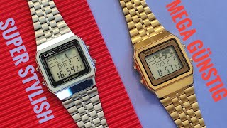 CASIO A500WEA1EF Vintage Collection Worldtime Digitaluhr review deutsch [upl. by Maller]