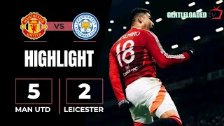 Man United Vs Leicester City 52 Extended Highlights [upl. by Eeslek156]