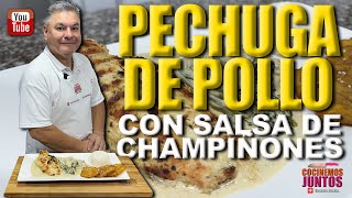 Como hacer POLLO CON CHAMPIÑONES  PECHUGA [upl. by Rodrigo863]