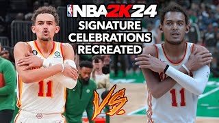 NBA Signature Celebrations Recreated In NBA 2K24 [upl. by Alva]