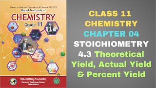 43 Theoretical Yield Actual Yield amp Percent Yield STOICHIOMETRY Chapter 4 Chemistry Class 11 NBF [upl. by Manya]