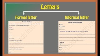 How to write letters  Formal letter  Informal letter [upl. by Giuseppe]