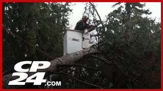 Rare November Tornado may have touched down near Fergus [upl. by Olympium37]