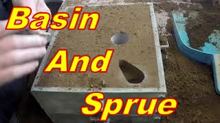 Basin and sprue design for sand casting in the foundry [upl. by Tenrag167]