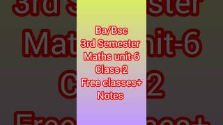 Ba Bsc 3rd sem maths unit 6 Laplace transform bsc ba yourbscguide shorts trending viralvideo [upl. by Godfrey]