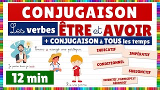 Conjugaison  les verbes être et avoir  leur conjugaison à tous les temps [upl. by Ap74]