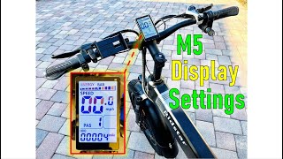 M5 controller settings for eBike  Ridstar MG01 1000W  Vitilan V3 [upl. by Itsa]